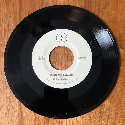 "Mind For Leaving" 7" single - Split with Frontier Folk Nebraska